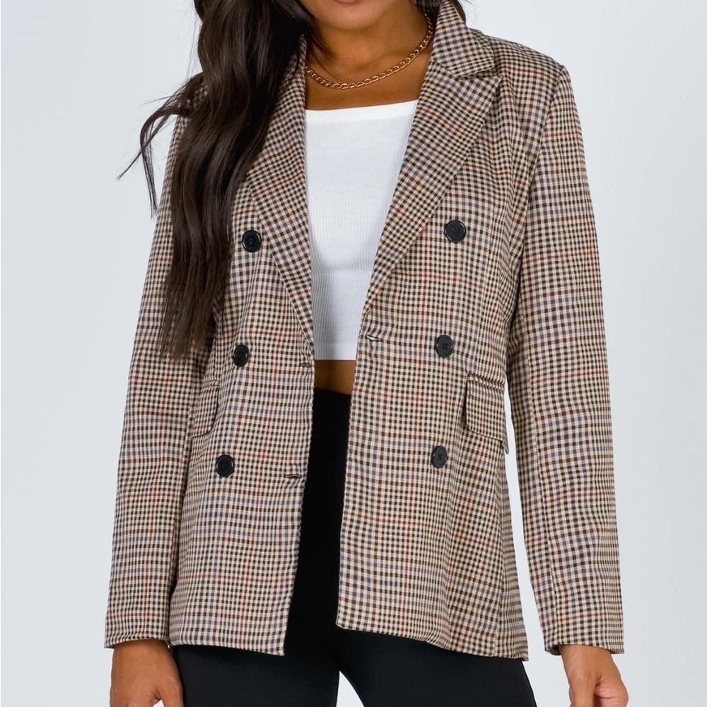 Women's Plaid Blazer